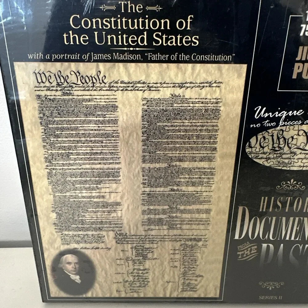 Historic Documents of the Past Puzzle The Constitution of United States NEW